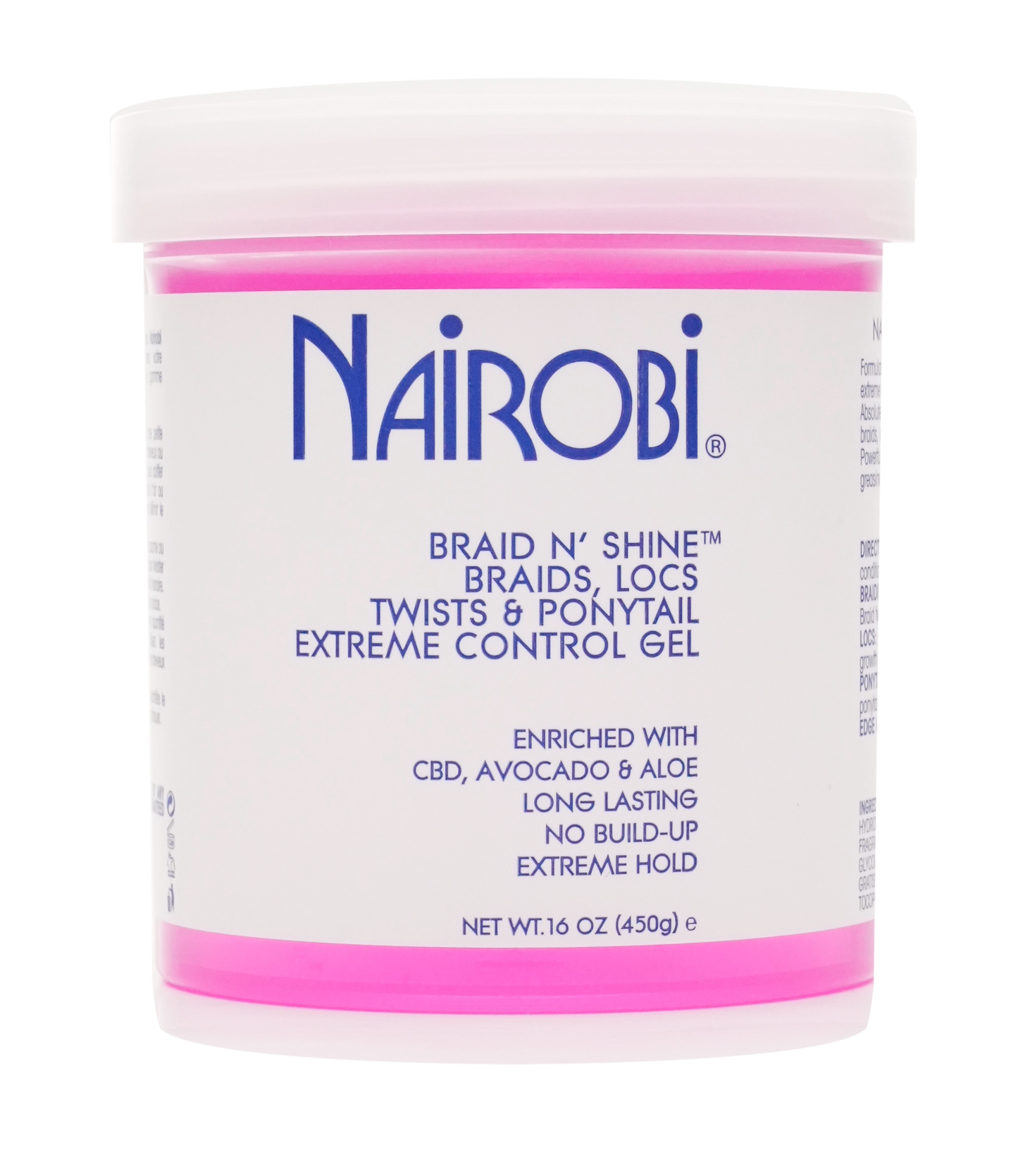 Nairobi Braid n' Shine™ Braids, Locs Twist & Ponytail Extreme Control Gel