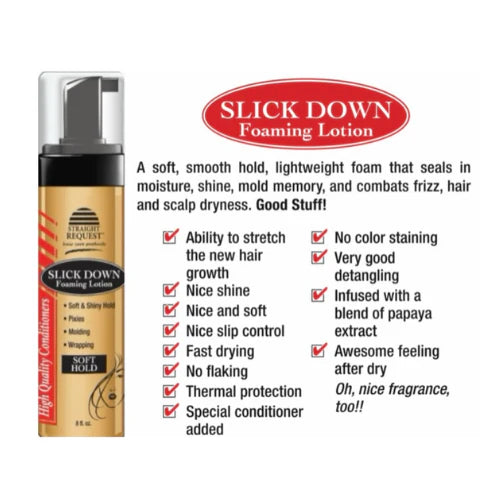 Straight Request Slick Down Faoming Lotion